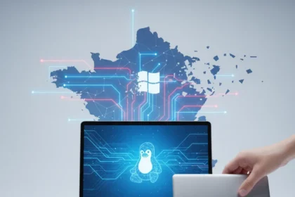 France ditches Windows for Linux in digital sovereignty push — AI-generated illustration