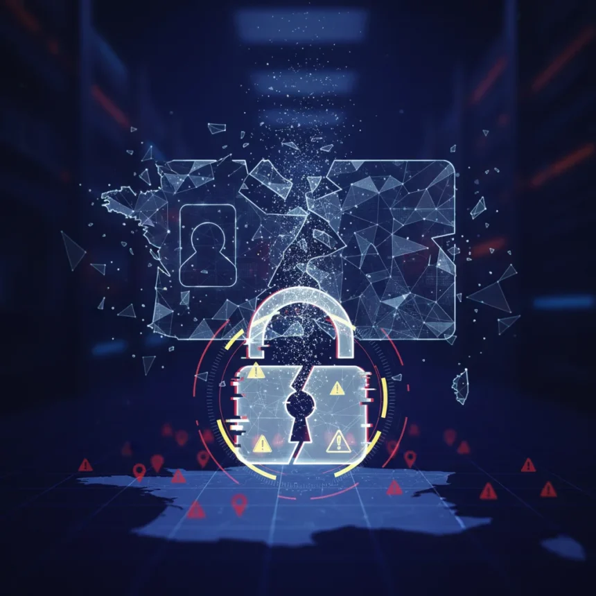 French ID agency data breach exposes 19 million records — AI-generated illustration