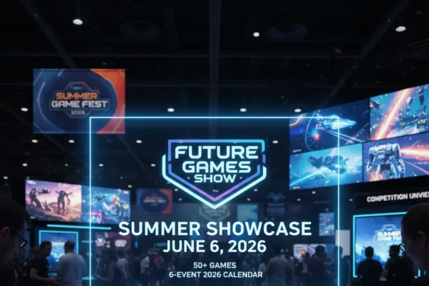 Future Games Show Summer Showcase arrives June 6 amid packed 2026 lineup — AI-generated illustration