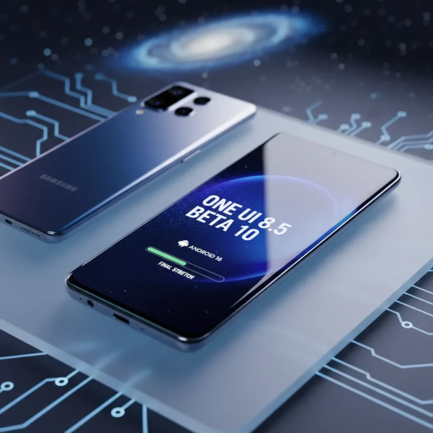 One UI 8.5 Beta 10 signals Galaxy S25's final stretch — AI-generated illustration