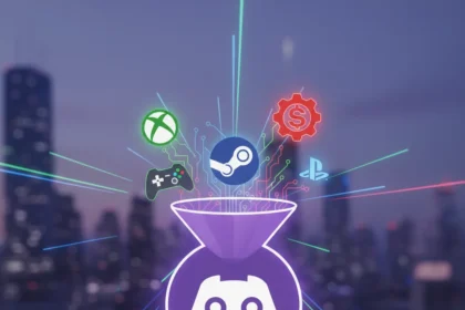 Gaming platforms surrendered social to Discord — AI-generated illustration