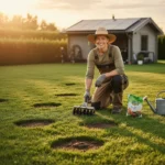 Gardener's 5-Minute Lawn Fix: Quick Path to Patch-Free Grass — AI-generated illustration