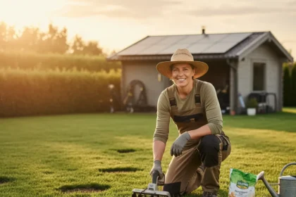 Gardener's 5-Minute Lawn Fix: Quick Path to Patch-Free Grass — AI-generated illustration