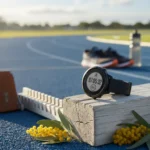 Garmin Forerunner 55 entry-level watch discounted for marathon season — AI-generated illustration