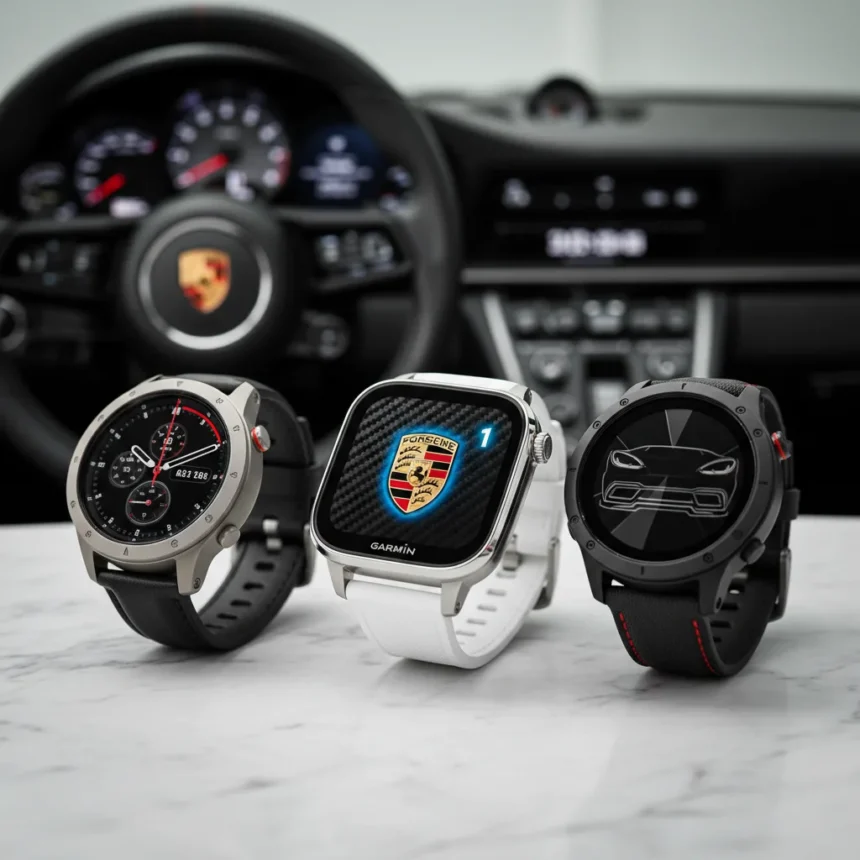 Garmin Porsche watch faces deliver luxury style at zero cost — AI-generated illustration