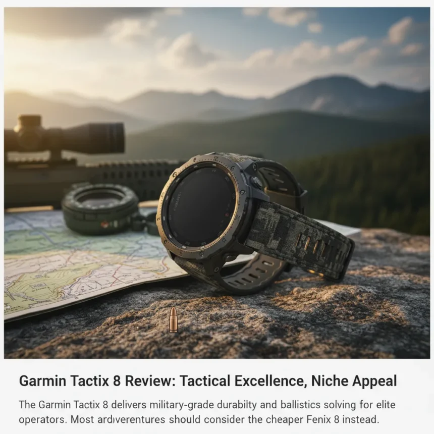 Garmin Tactix 8 Review: Tactical Excellence, Niche Appeal — AI-generated illustration