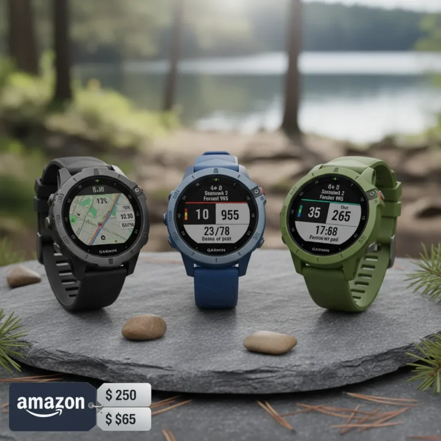 Garmin watch deals save up to $250 on outdoor sports models — AI-generated illustration