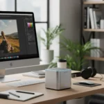 Geekom A6 mini PC punches above its weight for office and editing — AI-generated illustration