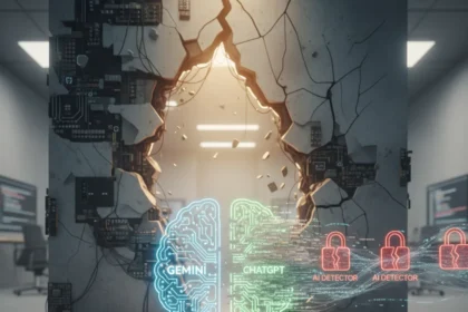 AI detection tools are failing — Gemini evades them best — AI-generated illustration