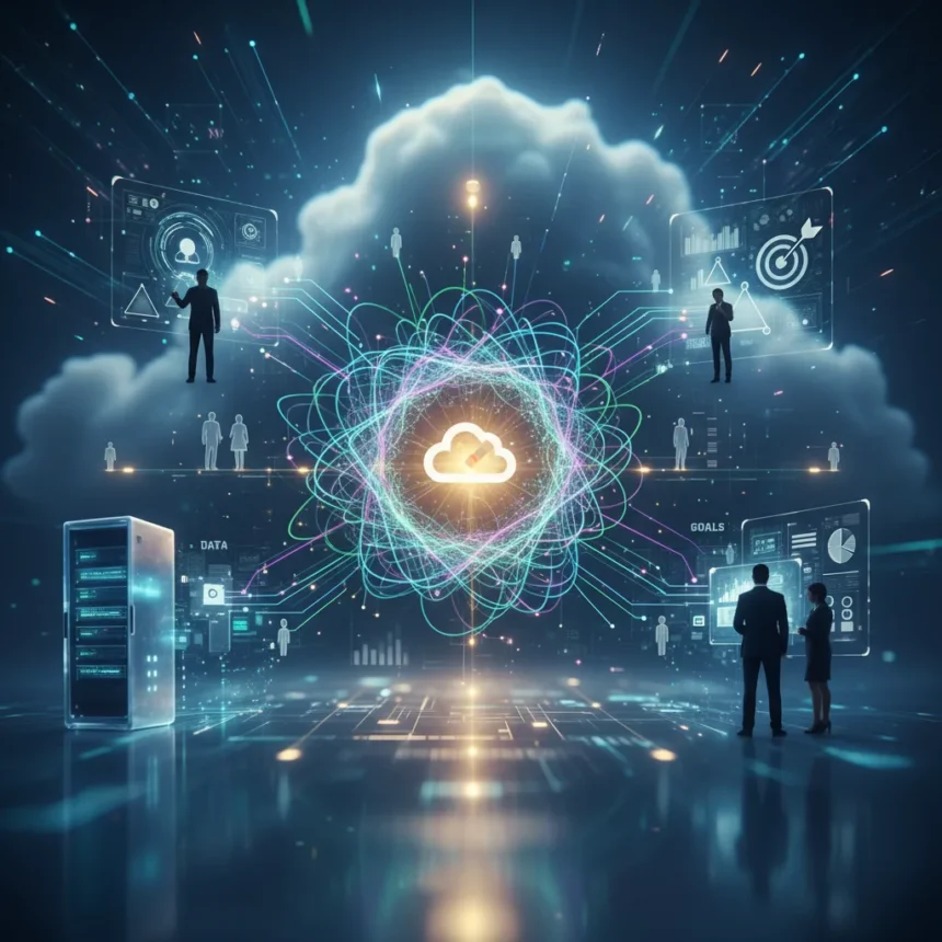 Gemini Enterprise positions Google as agentic AI's connective tissue — AI-generated illustration