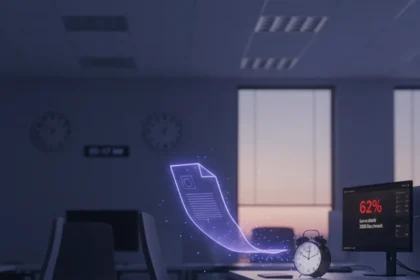 Ghost shift IT tickets are costing enterprises 62% more time — AI-generated illustration