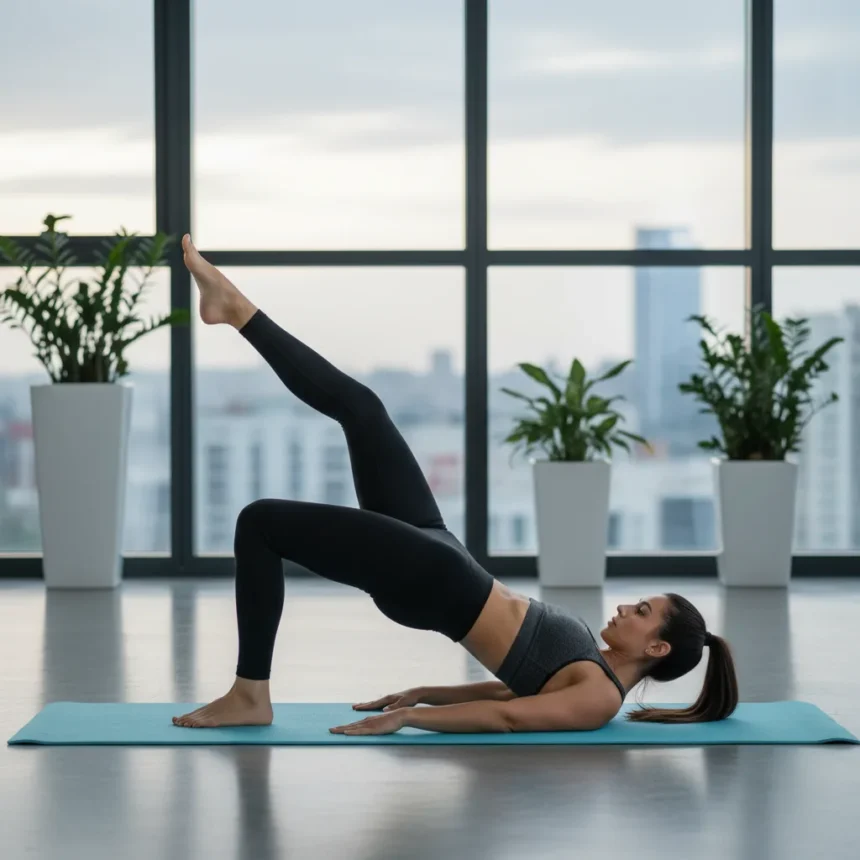 Glute bridge march sculpts strong glutes without squats or lunges