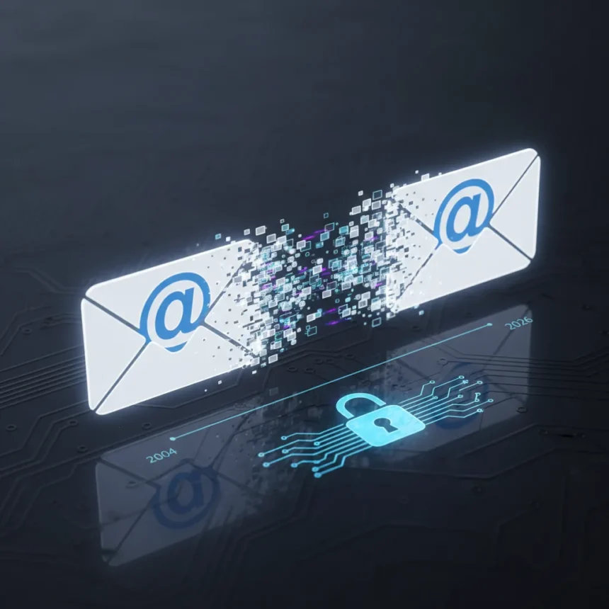 Gmail finally lets you change your address after 22 years — AI-generated illustration