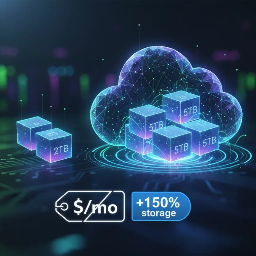 Google AI Pro storage surge: 5TB for the price of 2TB