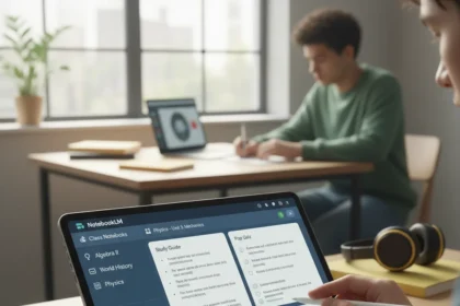 Google Classroom's NotebookLM integration transforms study habits — AI-generated illustration