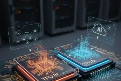 Google's Eighth-Generation TPUs Split Training and Inference for Agentic AI — AI-generated illustration