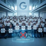 Google employees reject military AI deal as Pentagon pressure escalates — AI-generated illustration