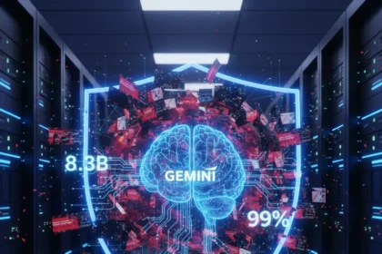Google's Gemini blocks 8.3 billion malicious ads in 2025 — AI-generated illustration