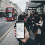 Google Maps bus tracking UK: helpful start, still needs work — AI-generated illustration