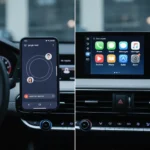 Google Meet on Android Auto: Limited and Late to the Party — AI-generated illustration