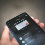 black samsung android smartphone displaying icons