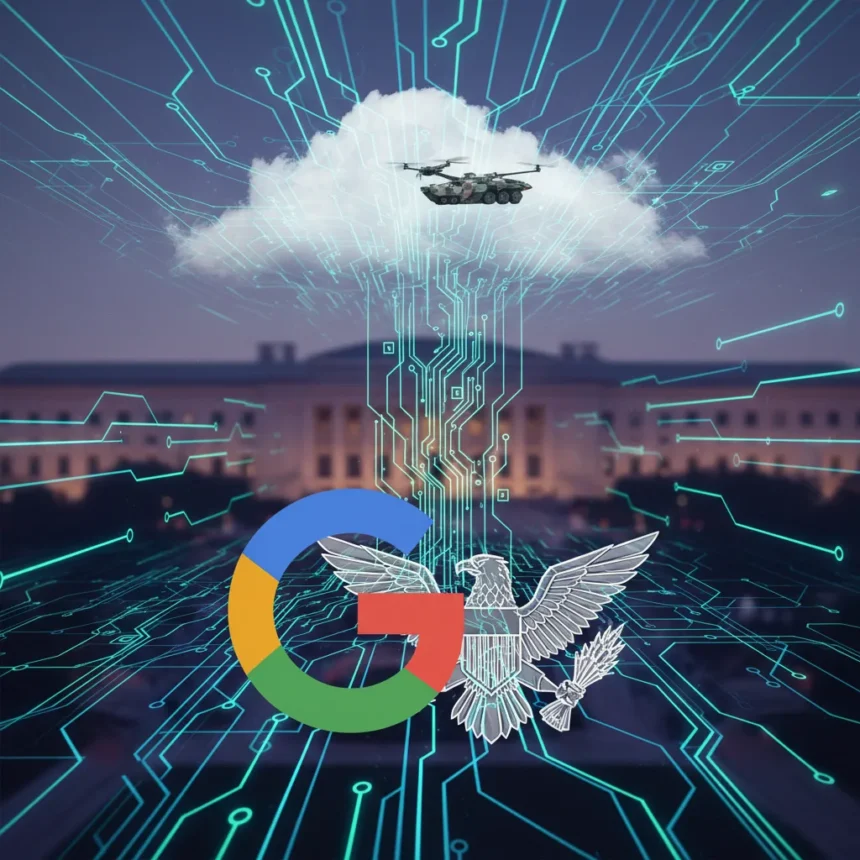 Google's Pentagon AI Deal Redefines Military Tech Boundaries — AI-generated illustration