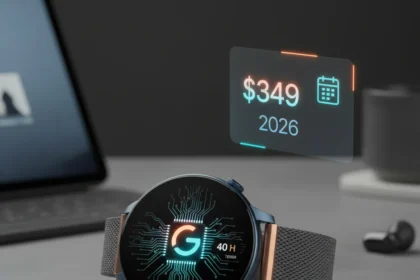 Google Pixel Watch 5 leaks reveal custom chip and 40-hour battery — AI-generated illustration