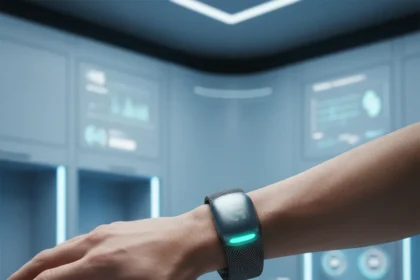 Google's screenless Fitbit band targets Whoop in 2026 — AI-generated illustration