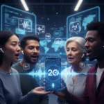 Google Translate at 20: AI Speech Practice Changes Language Learning — AI-generated illustration