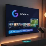Google TV mega-update brings AI smarts and free content to your screen — AI-generated illustration