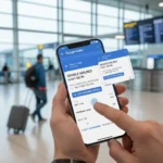 Google Wallet flight updates ease travel stress — AI-generated illustration