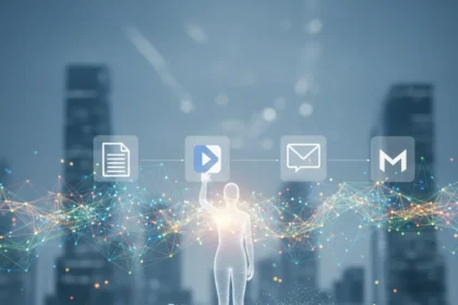 Google Workspace Intelligence shifts productivity from apps to agents — AI-generated illustration