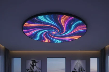 Govee Ceiling Light Ultra redefines smart lighting with 616-pixel canvas — AI-generated illustration