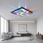 Govee Ceiling Light Ultra: 21-Inch Smart Panel Transforms Living Rooms — AI-generated illustration