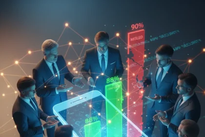 Government leaders 88% confident, 90% misled on messaging app security — AI-generated illustration