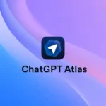 Chatgpt atlas app icon on abstract background