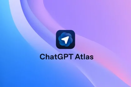 Chatgpt atlas app icon on abstract background