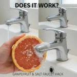 Grapefruit and salt faucet hack: does it actually work? — AI-generated illustration
