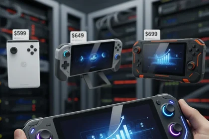 Handheld gaming prices are out of control in 2026 — AI-generated illustration