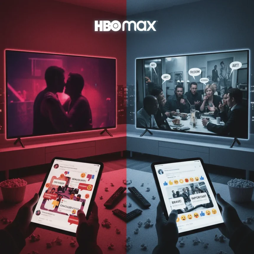HBO Max's Raunchiest Movie Sparks Divisive Streaming Debate — AI-generated illustration