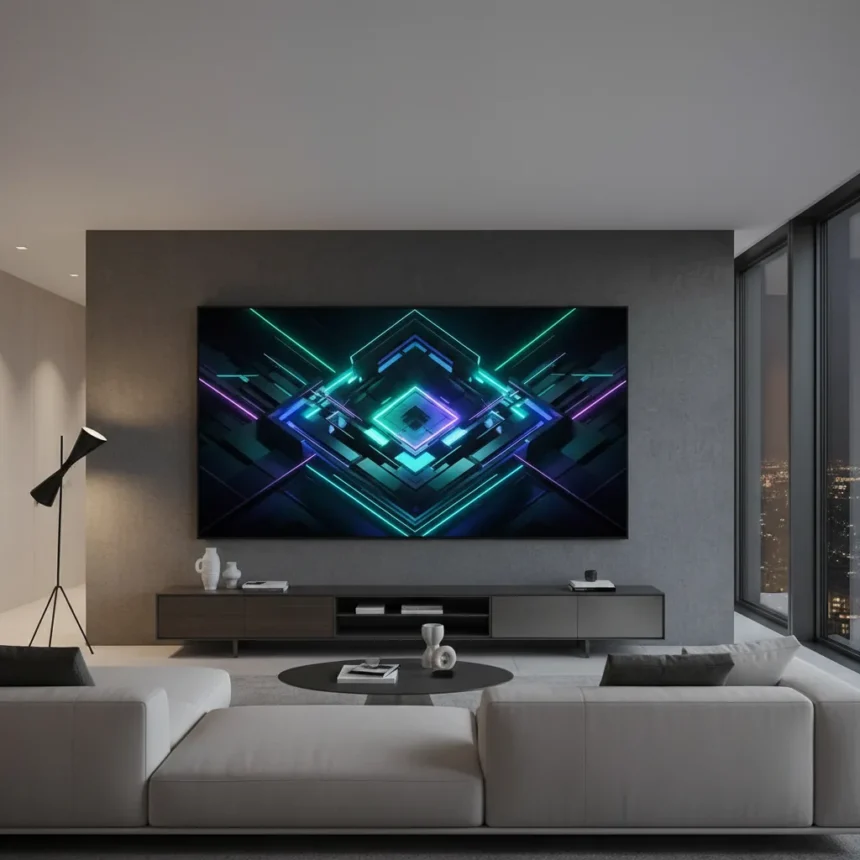 Hisense 136-inch MicroLED TV Proves Ultra-Premium Displays Are Ready for Homes — AI-generated illustration