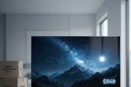 Hisense QM5K 75-inch Mini-LED TV at $549 crushes cheap alternatives — AI-generated illustration