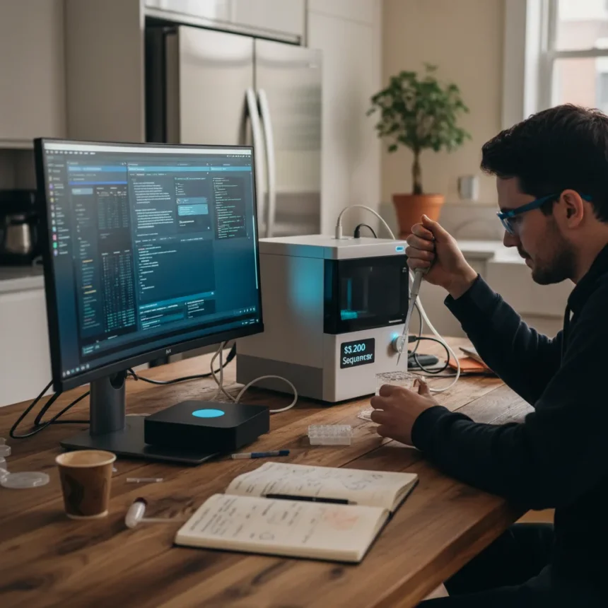 Home genome sequencing just became DIY reality — AI-generated illustration