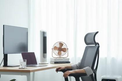 Best home office cooling products to beat UK heatwaves — AI-generated illustration