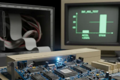 Homebrew 8086 ISA Accelerator Card Multiplies Performance by 250% — AI-generated illustration