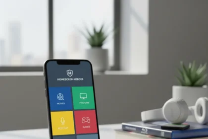 Homescreen Heroes App Finally Solves Media Tracking Chaos — AI-generated illustration