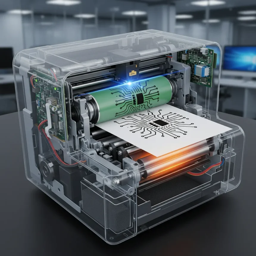 How laser printers actually work: the surprising tech inside — AI-generated illustration