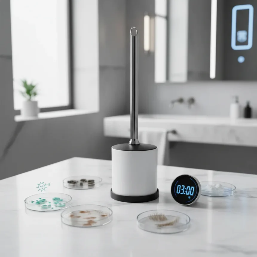 How often should you change your toilet brush to stay hygienic — AI-generated illustration