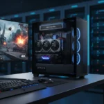 HP Omen Max 45L RTX 5090 deal cuts $1,000 off 4K gaming beast — AI-generated illustration