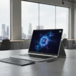 HP OmniBook X Flip 14 Delivers AI Power Without Sacrificing Battery Life — AI-generated illustration